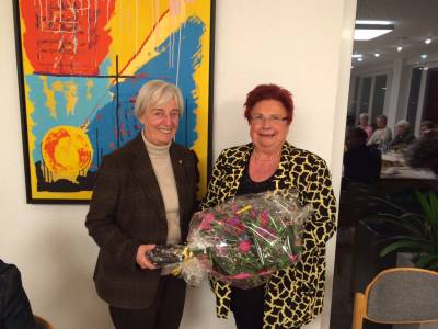 Annelie Hensel und das langjhrige Vorstandmitglied Margarete Hillebrand
Kreisversammlung 2015 